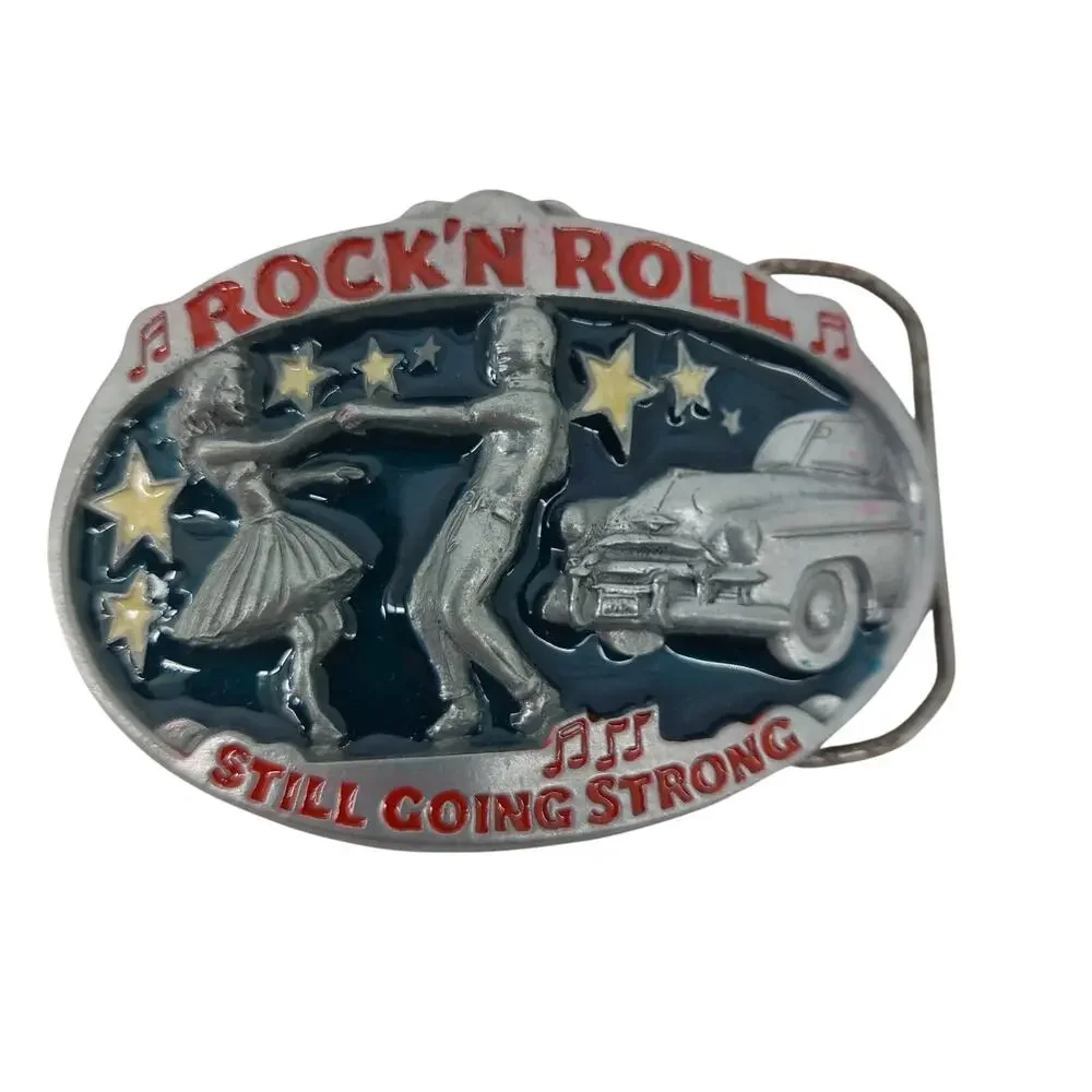 Great American Buckle Rock'N Roll Belt Buckle 50s Rockabilly
